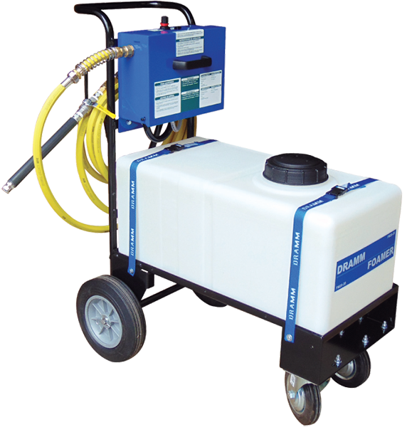 Dramm Air Powered Foamer with 20 Gallon Tank & 50' Hose - Sprayers